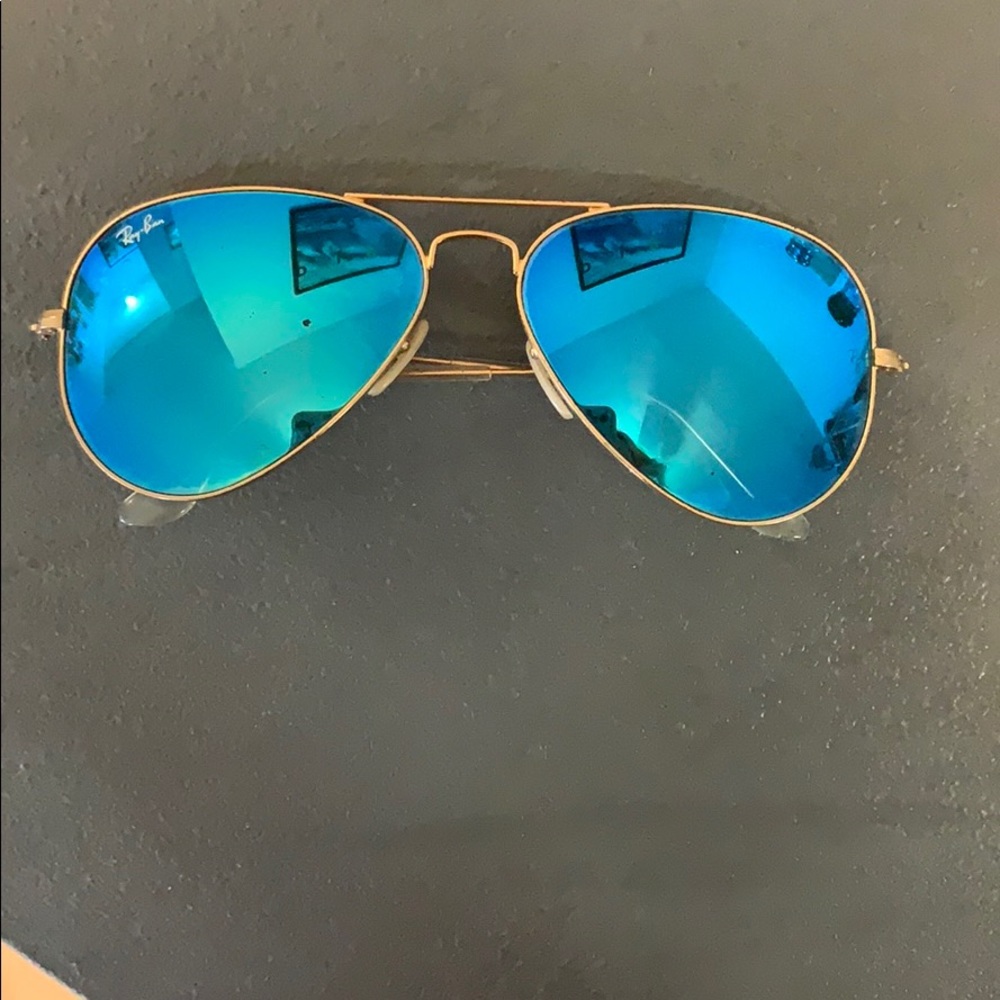 Ray Ban Aviator Flash Lenses (Blue)